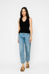 Joelle-Textured Vee Neck Tank